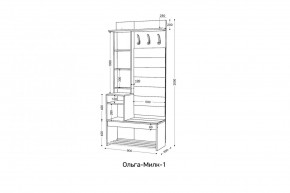 ОЛЬГА-МИЛК Прихожая (модульная) в Урае - uray.mebel24.online | фото 2