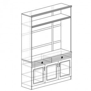 ОРЛЕАН Гостиная (модульная) серый в Урае - uray.mebel24.online | фото 5