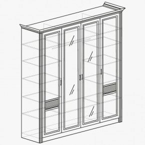 ОРЛЕАН Спальный гарнитур (модульный) ясень белый в Урае - uray.mebel24.online | фото 5