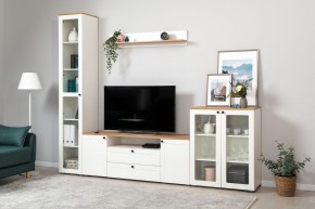 ОСТИН Гостиная (модульная) Белый PE шагрень/Дуб Золотой CRAFT в Урае - uray.mebel24.online | фото 1