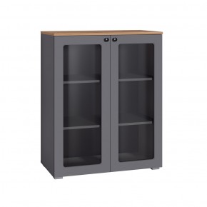 ОСТИН Шкаф-витрина 16.394.01 (графит) в Урае - uray.mebel24.online | фото