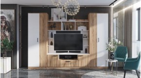 ПАЛЕРМО Гостиная (Дуб вотан/Белый) в Урае - uray.mebel24.online | фото 1