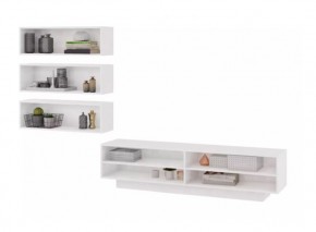 ПАОЛА Гостиная (Белый/Белый) в Урае - uray.mebel24.online | фото 2