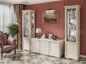 ПАРМА Гостиная Пенал стекло (Сандал светлый) в Урае - uray.mebel24.online | фото 3