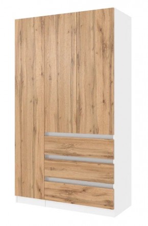 ПАРУС Шкаф 3-х ств. 1200 (белый/вотан) в Урае - uray.mebel24.online | фото