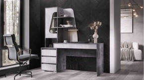 ПИФАГОР Стол компьютерный (цемент светлый/цемент темный) в Урае - uray.mebel24.online | фото