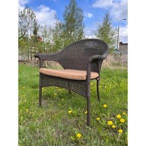 Плетеное кресло LV-140B-Brown с подушкой в комплекте в Урае - uray.mebel24.online | фото 1