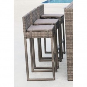 Плетеный барный стул Y390G-W78 Grey в Урае - uray.mebel24.online | фото