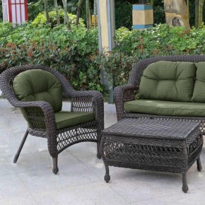 Плетеный комплект для отдыха LV-520BG Brown/Green в Урае - uray.mebel24.online | фото 3