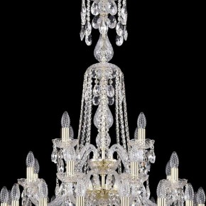 Подвесная люстра Bohemia Ivele Crystal 1402 1402/16+8+4/300/XL-123/3D/G в Урае - uray.mebel24.online | фото 5