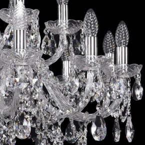 Подвесная люстра Bohemia Ivele Crystal 1411 1411/12+6/300/Ni в Урае - uray.mebel24.online | фото 2