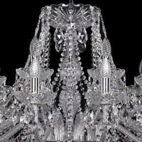 Подвесная люстра Bohemia Ivele Crystal 1413 1413/16+8/400/Ni в Урае - uray.mebel24.online | фото 4