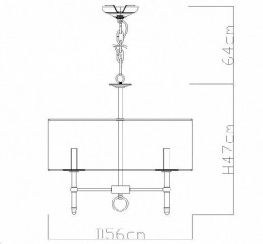 Подвесная люстра Divinare Candela 1162/01 LM-5 в Урае - uray.mebel24.online | фото 4