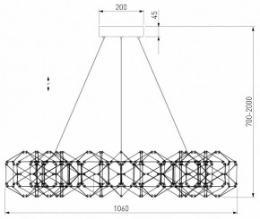 Подвесная люстра Eurosvet Uma 90369/15 медь в Урае - uray.mebel24.online | фото 4