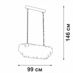Подвесная люстра Vitaluce V5353 V5353-8/19 в Урае - uray.mebel24.online | фото 4