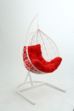 Подвесное кресло Бароло (белый/красный) в Урае - uray.mebel24.online | фото