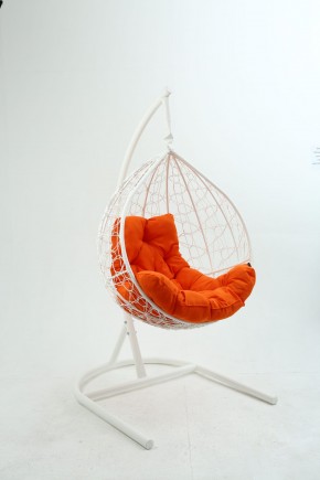 Подвесное кресло Бароло (белый/оранжевый) в Урае - uray.mebel24.online | фото