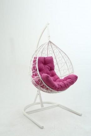 Подвесное кресло Бароло (белый/розовый) в Урае - uray.mebel24.online | фото