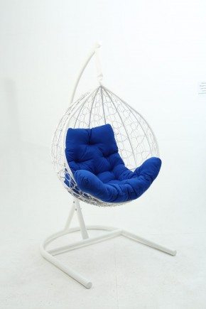 Подвесное кресло Бароло (белый/синий) в Урае - uray.mebel24.online | фото