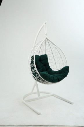 Подвесное кресло Бароло (белый/зеленый) в Урае - uray.mebel24.online | фото