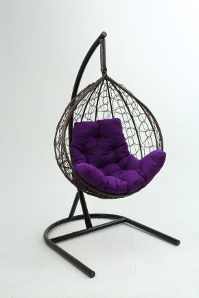Подвесное кресло Бароло (коричневый/фиолетовый) в Урае - uray.mebel24.online | фото