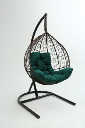 Подвесное кресло Бароло (коричневый/зеленый) в Урае - uray.mebel24.online | фото