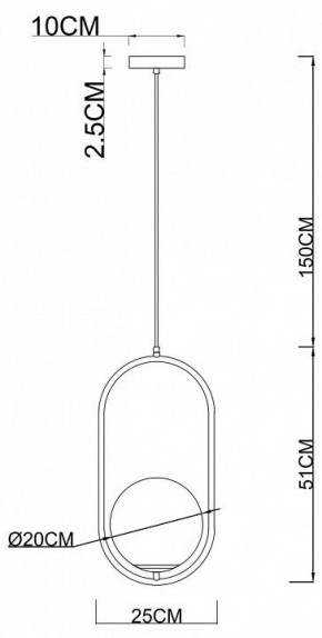 Подвесной светильник Arte Lamp Matisse A7746SP-1AB в Урае - uray.mebel24.online | фото 3