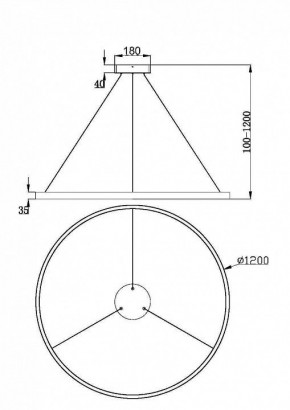 Подвесной светильник Maytoni Rim MOD058PL-L65W3K в Урае - uray.mebel24.online | фото 2