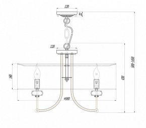 Подвесной светильник Maytoni Roma ARM006PL-06G в Урае - uray.mebel24.online | фото 3