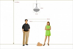 Подвесной светильник MW-Light Афродита 1 317010504 в Урае - uray.mebel24.online | фото 3