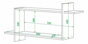 Полка книжная Домино нельсон ПК-16 в Урае - uray.mebel24.online | фото 2
