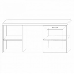 Полка навесная 4 Сиена в Урае - uray.mebel24.online | фото 3