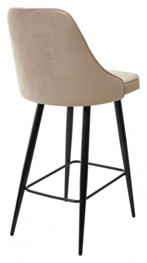 Полубарный стул NEPAL-PB БЕЖЕВЫЙ #5, велюр/ черный каркас (H=68cm) М-City в Урае - uray.mebel24.online | фото 4