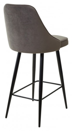 Полубарный стул NEPAL-PB ГРАФИТ #14, велюр/ черный каркас (H=68cm) М-City в Урае - uray.mebel24.online | фото 4