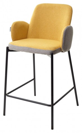 Полубарный стул NYX (H=65cm) VF106 желтый / VF120 серый М-City в Урае - uray.mebel24.online | фото 1