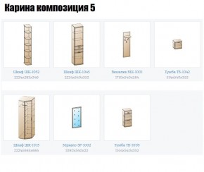 Прихожая Карина (модульная) в Урае - uray.mebel24.online | фото 2
