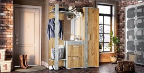 Прихожая Кензо (крафт/бетон) вешалка+шкаф в Урае - uray.mebel24.online | фото