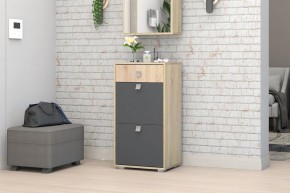 Прихожая Монако-2 (Дуб Сонома/Графит) в Урае - uray.mebel24.online | фото 8