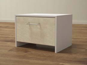 PROxSON Тумба Varna (ЛДСП Белая+ткань Белый/Savana Milk (молочный)) 51x40 в Урае - uray.mebel24.online | фото 1
