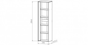 ЛИНДА-1 Шкаф 1-о дверный для белья (ЛНД.01) в Урае - uray.mebel24.online | фото 2
