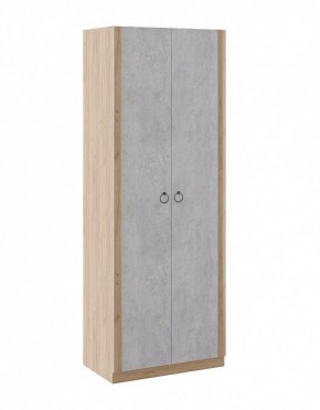 Шкаф 2 двери Глэдис М22 (Дуб Золотой/Цемент светлый) в Урае - uray.mebel24.online | фото