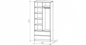 НИЦЦА-1 Шкаф 2-х дверный (НЦ.01) в Урае - uray.mebel24.online | фото 2