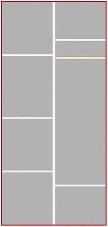 Шкаф 2-х дверный Ольга-1Н для одежды и белья в Урае - uray.mebel24.online | фото 3