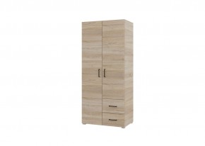 Шкаф 2-х створчатый с ящиками VICTOR (Сонома) в Урае - uray.mebel24.online | фото