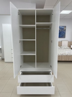 Шкаф 2-ств. с 2 ящиками "Бьянко" в Урае - uray.mebel24.online | фото 2