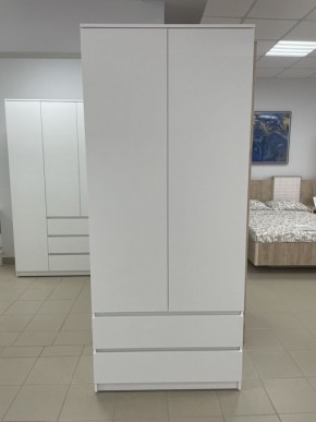 Шкаф 2-ств. с 2 ящиками "Бьянко" в Урае - uray.mebel24.online | фото 3