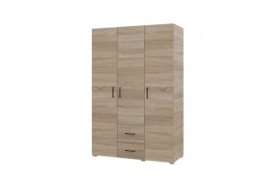 Шкаф 3-х створчатый с ящиками VICTOR (Сонома) в Урае - uray.mebel24.online | фото