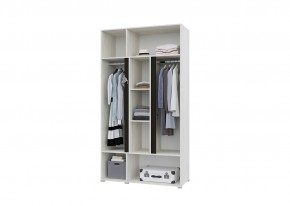 Шкаф 3х створчатый с зеркалом Вега (Крафт белый - Венге) в Урае - uray.mebel24.online | фото 2