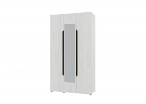 Шкаф 3х створчатый с зеркалом Вега (Крафт белый - Венге) в Урае - uray.mebel24.online | фото