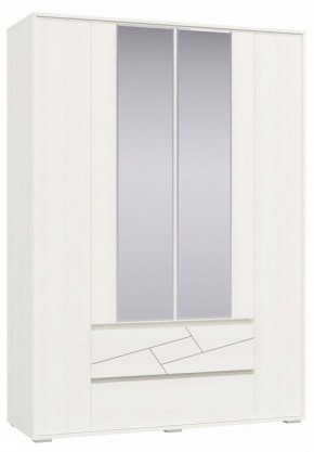 АДЕЛИНА Шкаф 4-х дверный с 2-мя ящ (рамух белый) в Урае - uray.mebel24.online | фото